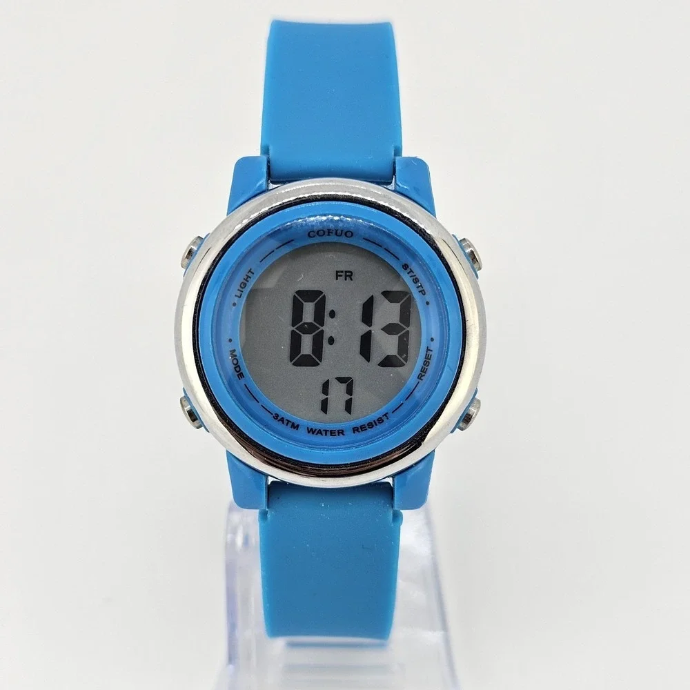 34MM Girls‎ Women Digital Watch 34MM Blue Plastic Bands Working